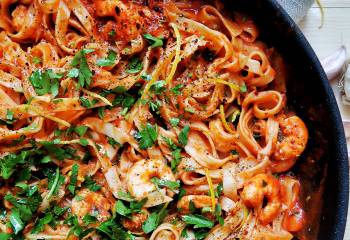 Lemony Chilli Prawn Tagliatelle