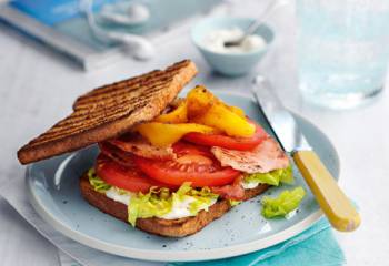 Bacon, Lettuce, Tomato And Pepper Sandwich