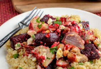 Syn Free Chicken, Feta And Roasted Beetroot Bake | Slimming World
