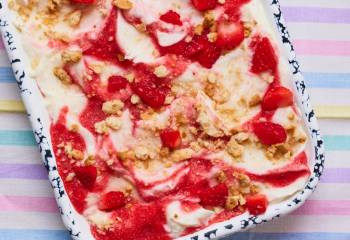 Strawberry Cheesecake Frozen Yoghurt