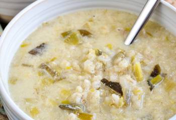 Creamy Leek And Barley Soup