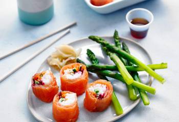 Smoked Salmon Maki Rolls