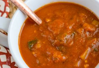 Spicy Eggplant And Tomato Soup