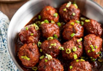 Honey And Garlic Chicken Meatballs (Instant Pot Or Slow Cooker)