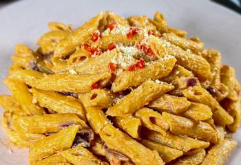 Lower Calorie Spicy Vodka Pasta | Slimming Friendly