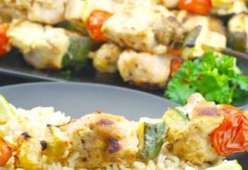 Maple Cider Grilled Chicken Kabobs- Weight Watchers Friendly