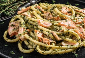 Creamy Salmon Pasta | Healthy Slimming Recipe