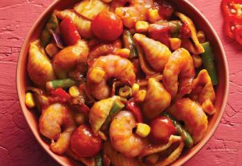 Cajun King Prawn Pasta