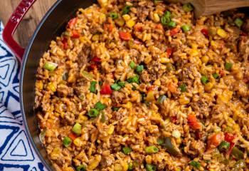 One Pot Taco Beef Rice Skillet