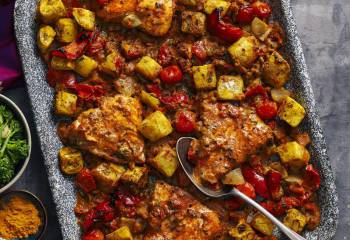 Tandoori Chicken Tray Bake