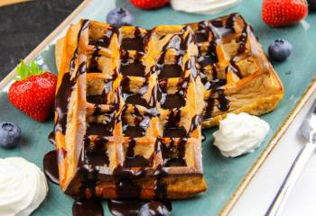 Low Syn Chocolate And Coconut Waffles
