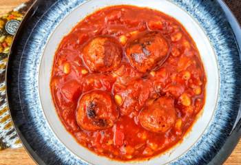 Slow Cooker Syn Free Meatballs & Baked Bean Stew Slimming World Recipe
