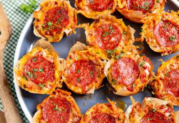 Pepperoni Pizza Egg Bites