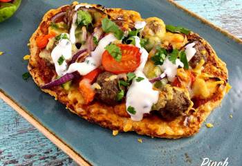 Mexican Meatball Pizza