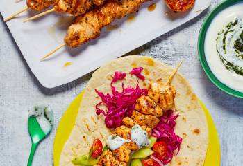 Chicken Souvlaki And Tzatziki