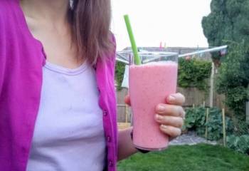 British Strawberry Thick Shake Summer Evening Recipe