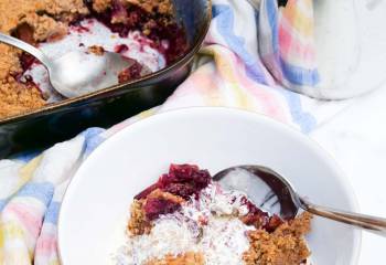 Gluten Free Apple And Blackberry Crumble
