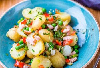 Pea, Pickle And Bacon Potato Salad