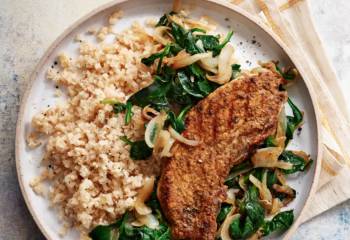 Sw Recipe: Pork Escalopes With Cauliflower Rice