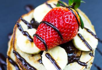 Banana And Chocolate Pancakes