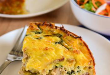 Chicken And Spinach Quiche