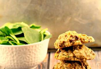 Healthy Tropical Green Chocolate Chip Cookies