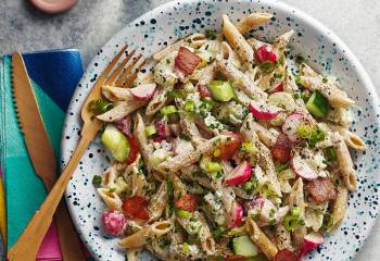 Cajun Bacon Pasta With Ranch Dressing