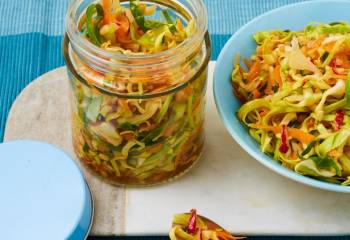 Quick Kimchi Style Slaw