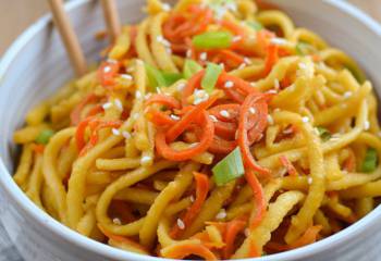 Garlic Sesame Carrot And Noodles