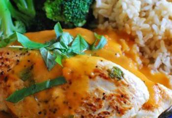 Lemon Chicken With Carrot Basil Sauce