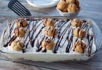 Cream Puff Cake (No Bake)