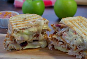 Leftover Turkey, Cranberry &Amp; Brie Panini: Holiday Dinner Leftovers Are The Best!