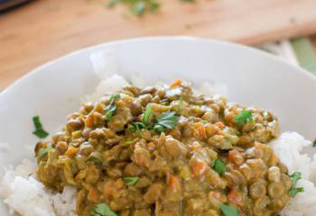 Coconut Green Lentil Curry