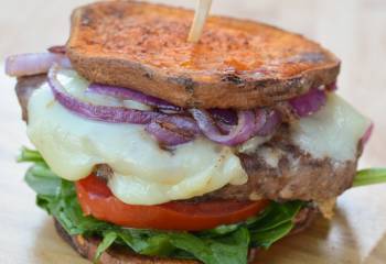 Sweet Potato Cheeseburger Sliders