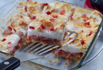 Rhubarb Meringue Torte