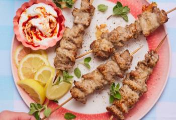 Parmesan Pork Skewers