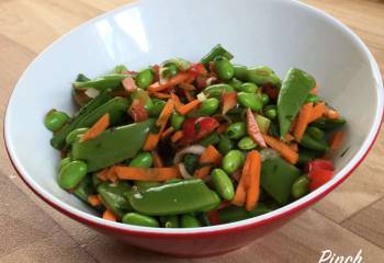 Edamame, Sugar Snap And Carrot Asian Salad