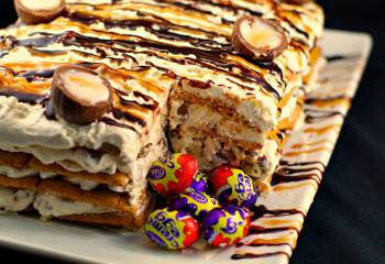 No Bake Easter Cream Egg Icebox Cake