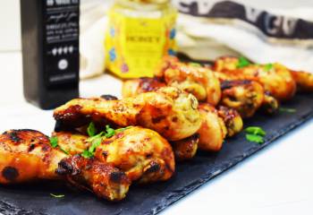 Sticky Balsamic Glazed Chicken Drumsticks