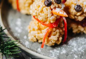 Rice Krispie Marshmallow Snowmen