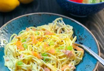 Creamy Smoked Salmon Spaghetti