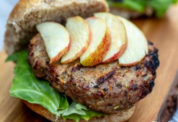 Low Syn Pork And Apple Burgers