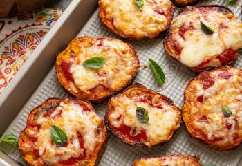 Air Fryer Pizza Sweet Potato Slices