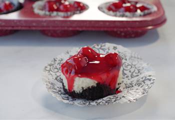 Mini Cherry Cheesecakes