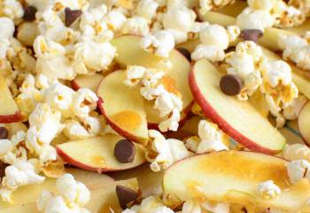 Caramel Apple Popcorn Nachos