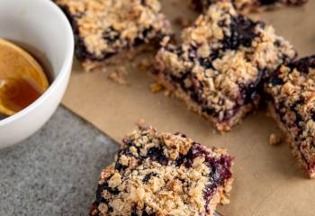 Blueberry Oat Crumble Bars