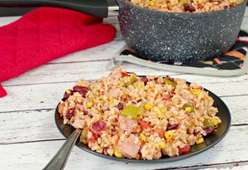 Leftover Ham, Rice &amp; Beans- Gluten-Free &amp; Weight Watchers Friendly