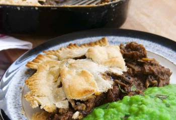 Leftover Beef And Guinness Pie With Stuffing