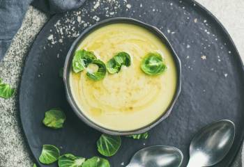 Roasted Brussel Sprout Soup | Healthy Slimming Recipe