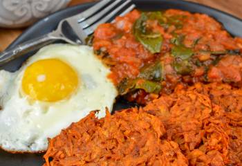 Oven Baked Sweet Potato Hash Browns